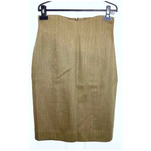 VINTAGE : Lavantino : size : 8 : light brown tan high waist pencil office skirt